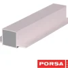 Porsa sølv aluprofil med dobbelt flig 30 cm.