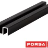 Porsa sort alu overskinne 60 cm.