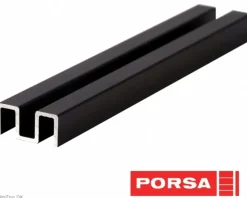 Porsa sort alu overskinne 90 cm.