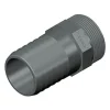 Pvc slangestuds 20 mm med gevind 1/2 tomme