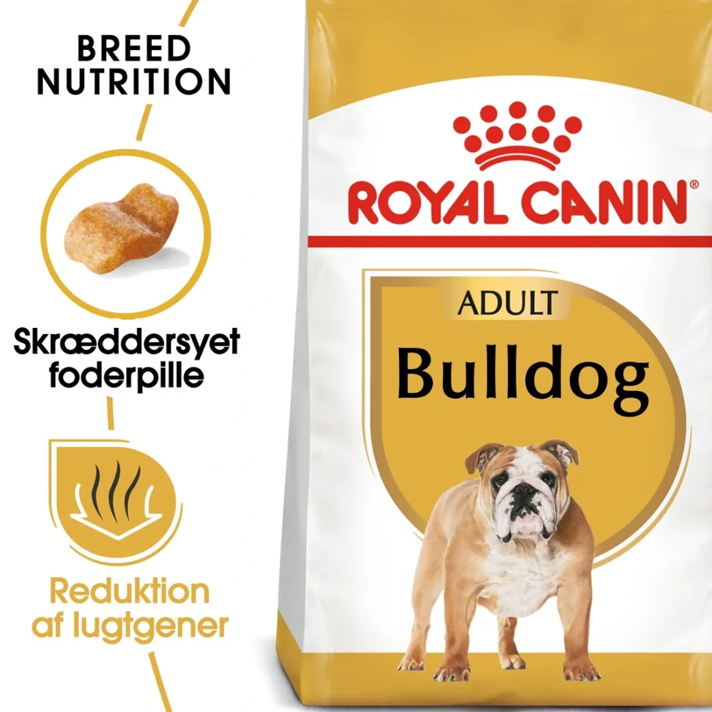 Royal Canin Bulldog Adult 12 kg - tørfoder til voksne hunde