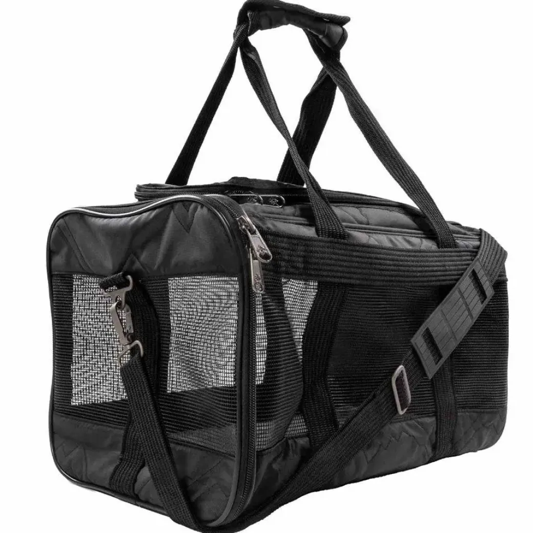 Sherpa Original Deluxe Sort hundetaske Medium 43x28x26,5 cm Max 7kg