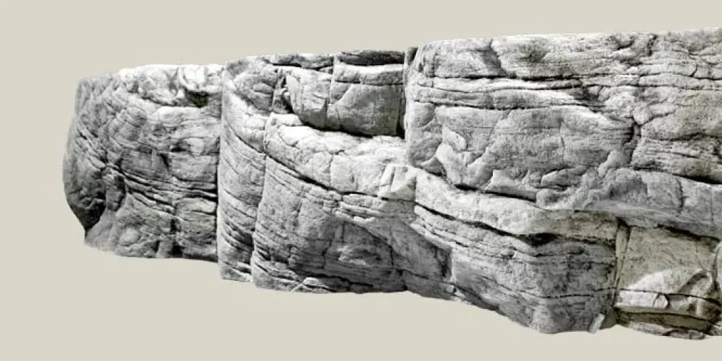 Tanganyika Baggrund Hvid Kalksten 200 x 60 cm