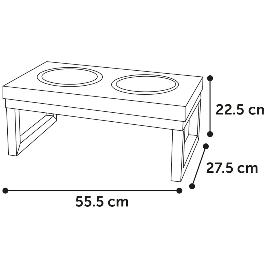 Tommy Twin Feeder Set med stand 1600 ml