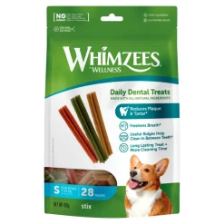 Whimzees Stix S til små hunde - Langtidsholdbare og effektive tandtyggepinde