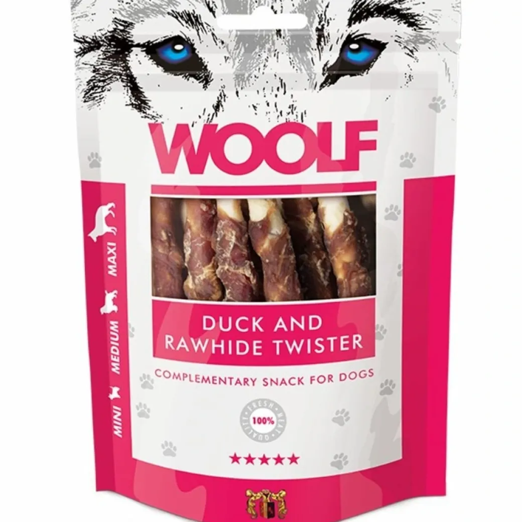 Woolf Hundesnack And og Oksehud Twister