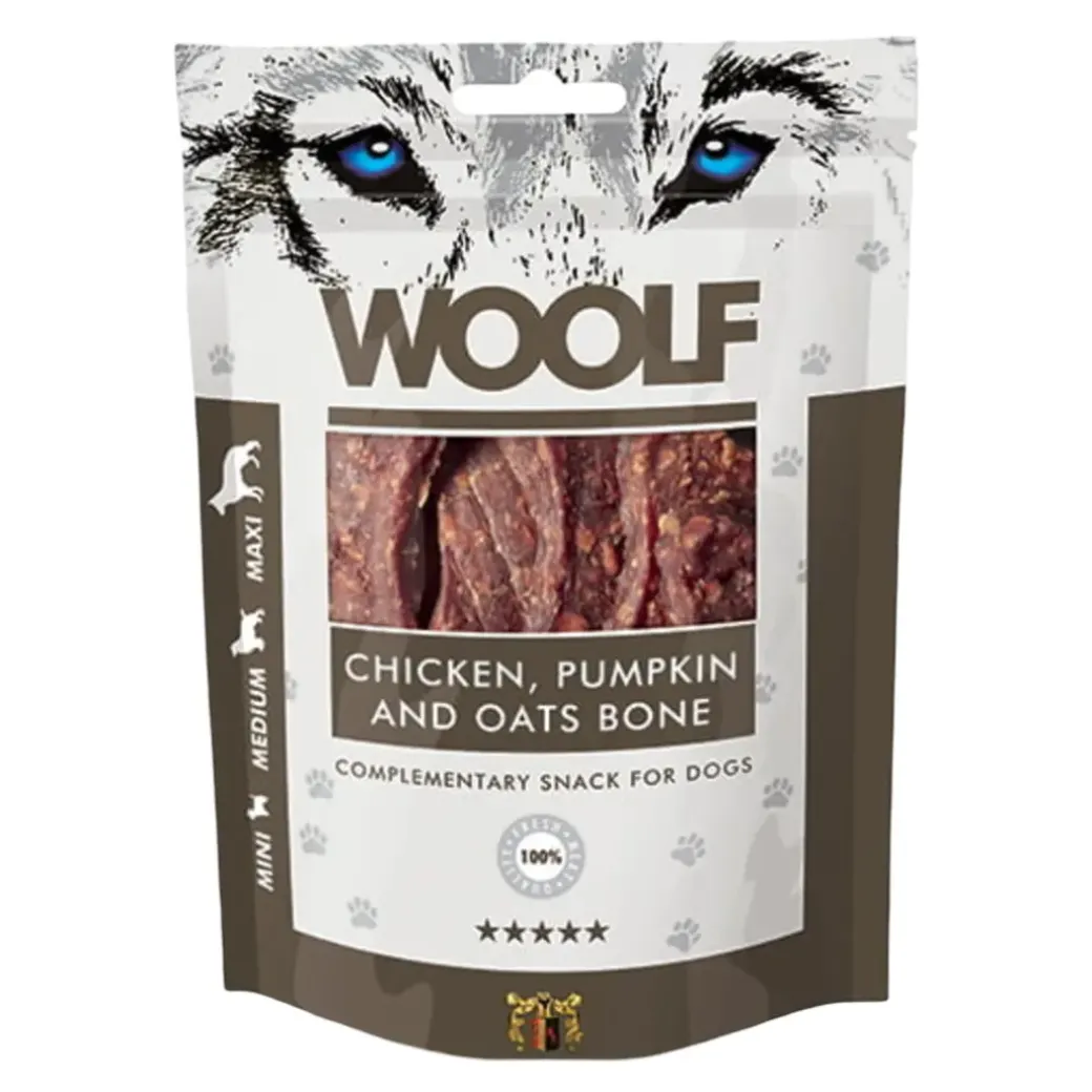 Woolf Hundesnack Kylling, Græskar og Havre Ben
