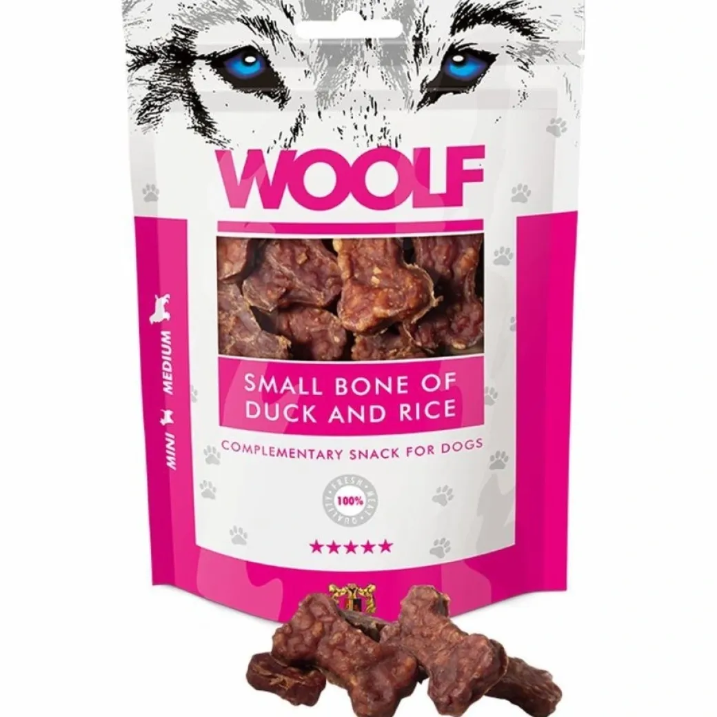Woolf Hundesnack Små Ben med And og Ris