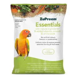 Zupreem Essentials Nymfeparakit og dværgpapegøje 7,5 kg